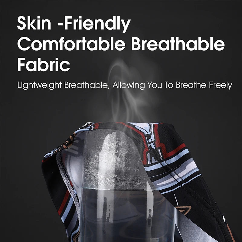 WEST BIKING 3D Skull Pattern Motorcycle Balaclava Summer UV Protection Cycing Caps For Men MTB Road Bike Full Face Ice Silk Mask