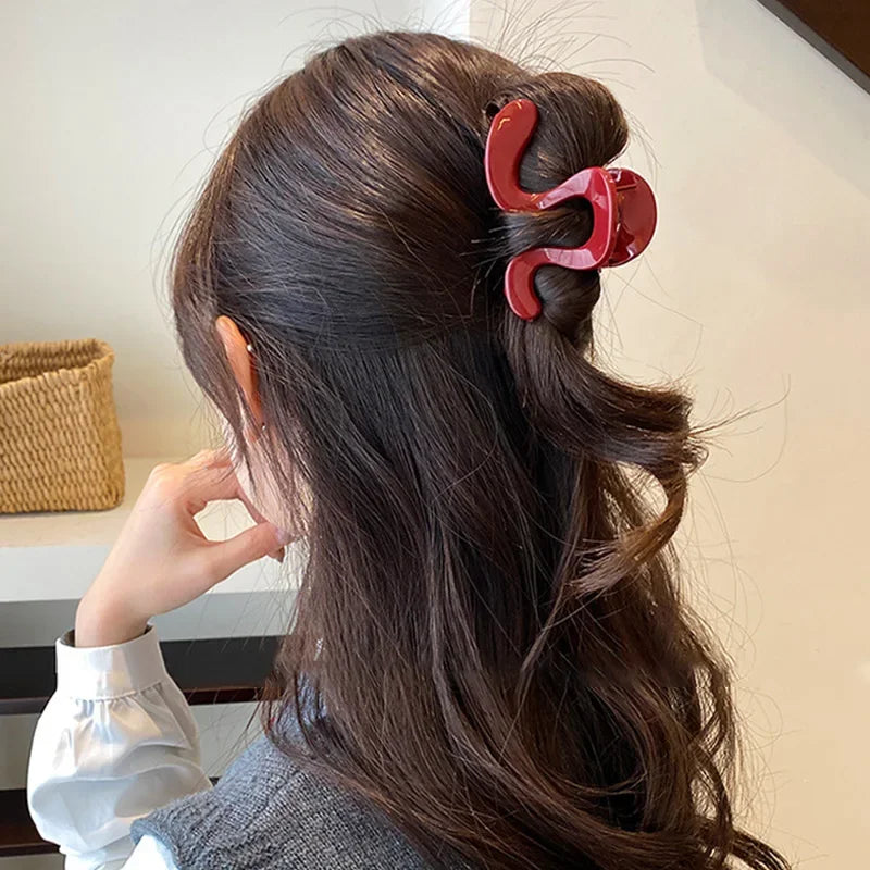 Irregular Hair Catch Clip Shark Clip Women's Premium 2025 New Hairpin Back Head Hair Accessories Hairpin Elegant Hair Styling