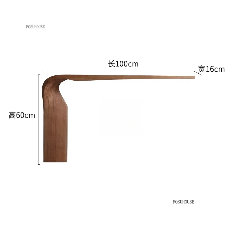 Modern Wooden Console Tables Home Special-shaped Console Entrance Table Wall Rack Living Room Furniture Entrance Console