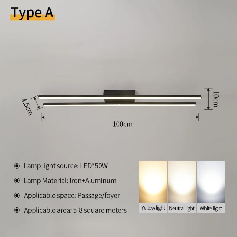 Ceiling Lamp for Living Room Home Decor Lighting Bedroom LED Ceiling Chandelier Light Modern Restaurant 3-color Variable Light