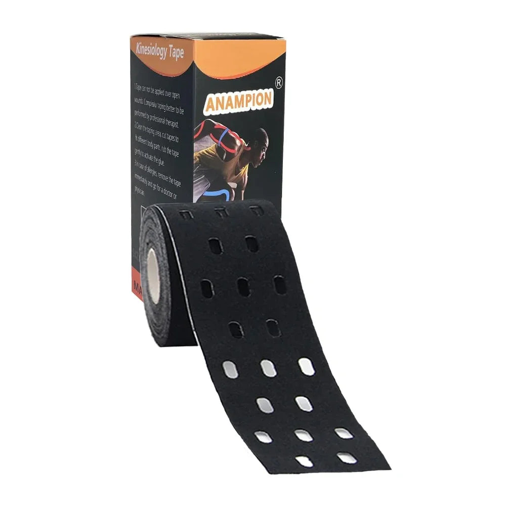 5cm Perforated Kinesiology Elastic Adhesive Tape Cotton Muscle Protection Athletes Breathable Gym Sports Glue Knee Protector