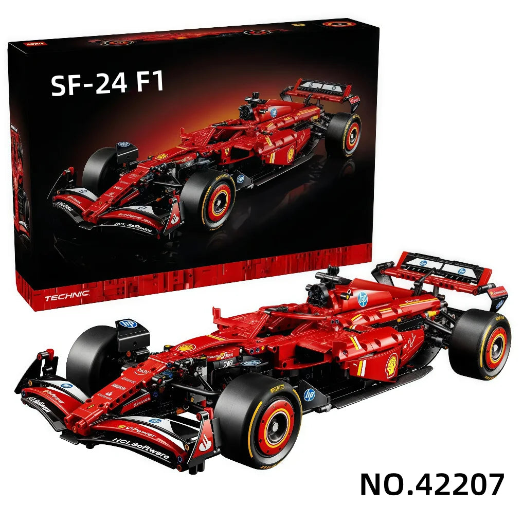 Hot DealsTechnical SF F1 Series RaceCar 42207 Supercar Assemble Puzzle Creative Model Adult Car Kit For Children Birthday Gifts