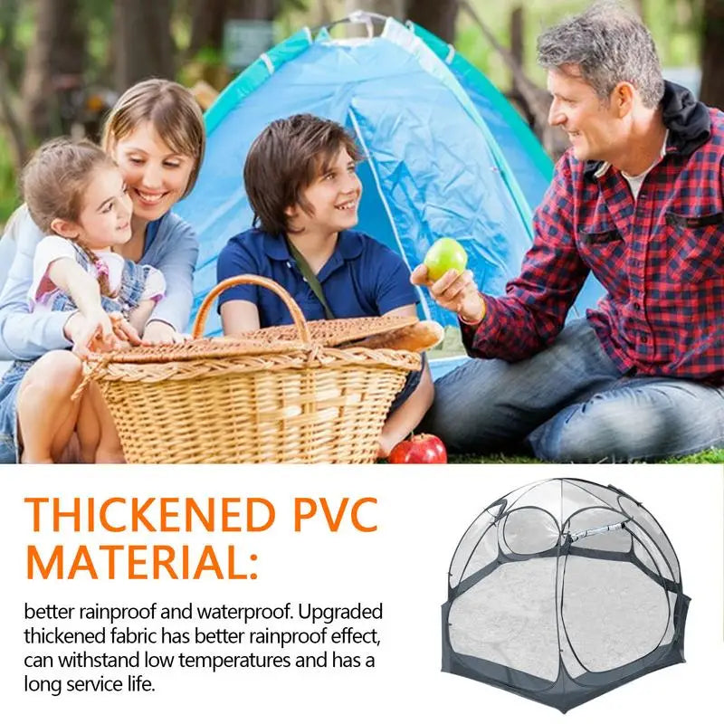 Transparent Thickened PVC Starry Star Tent Portable Spherical Outdoor Camping Tent Quick Opening Folding Tent Rainproof Shelter
