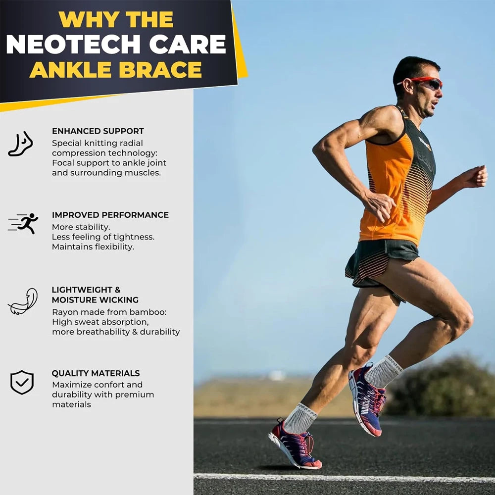 2PCS Ankle Braces for Men  Women,Ankles Compression Socks for Foot Pain,Daily Wear,Fitness, Working, Achilles Tendonitis Relief