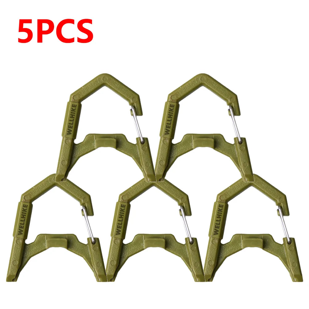 1-10pcs GZ Lamp Carabiner ABS Camping Lantern Hanging Buckle GZ Lantern Spring Buckle GZ Camping Light Accessories