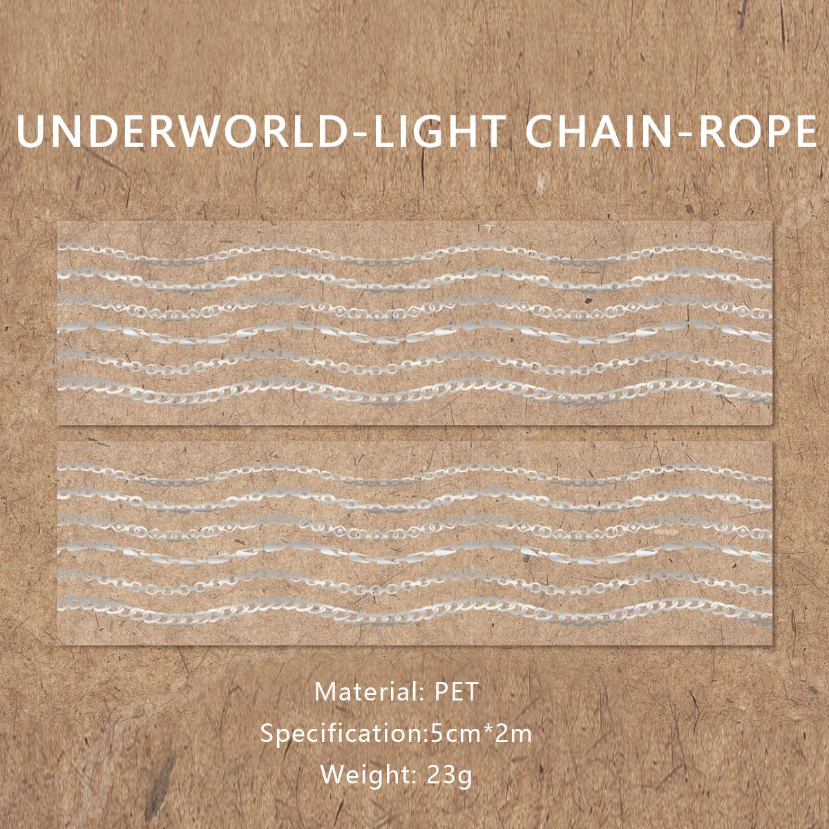 1Roll Decorative Adhesive tapes magic shadow and chain trail masking tapes Junk Journal Scrapbooking stikcers DIY