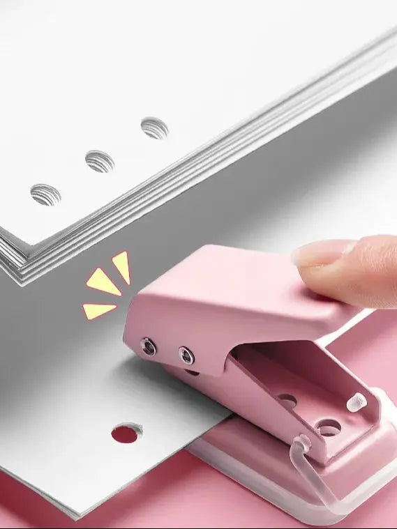 Morandi Color Hole Punch Single Hole School Office Supplies DIY Photo Album Creative Stationery Circular Hole Cutter