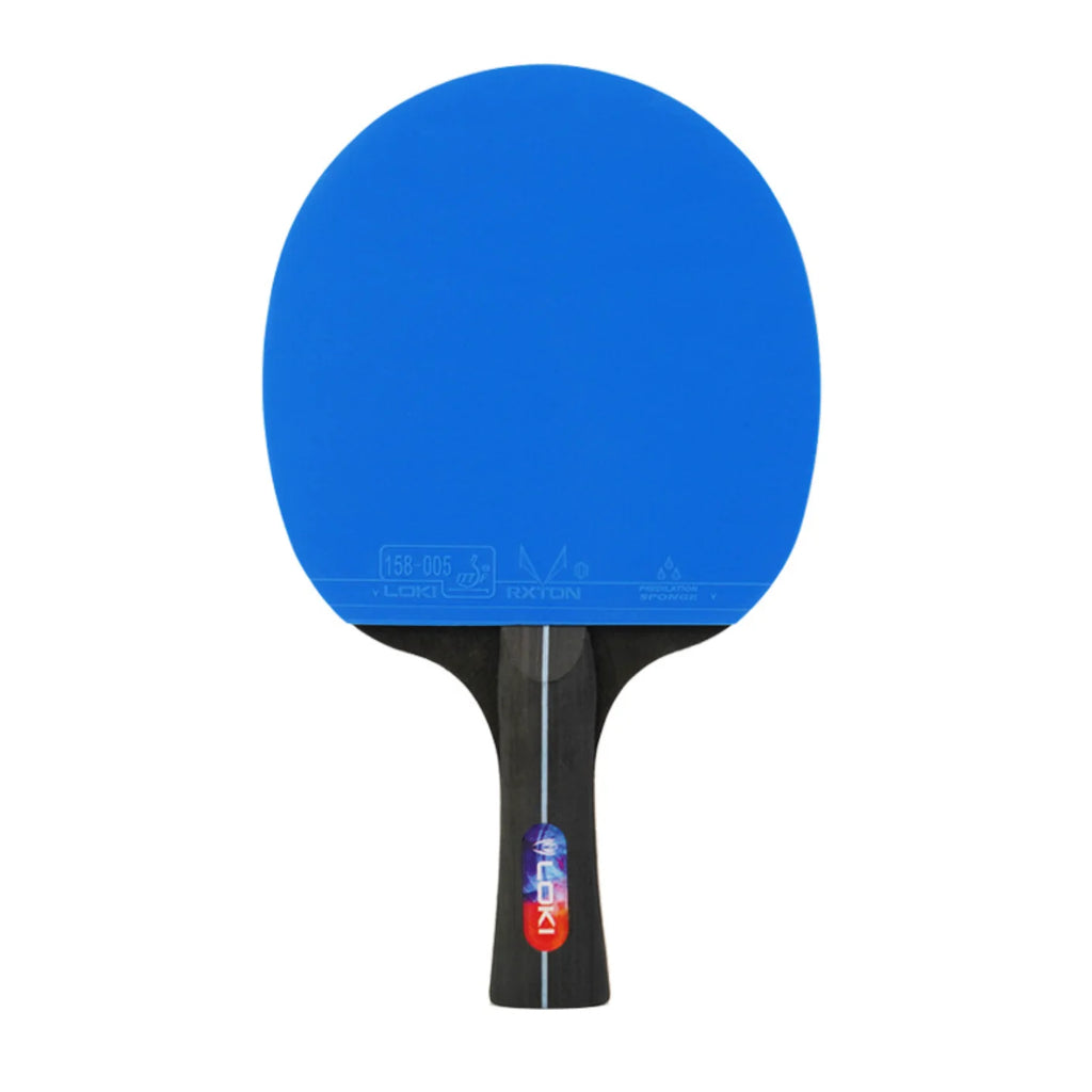 LOKI K5000 FL Long HandleTable Tennis Racket Home Entertainment PingPong Rackets with Blue Color Ping Pong Rubber
