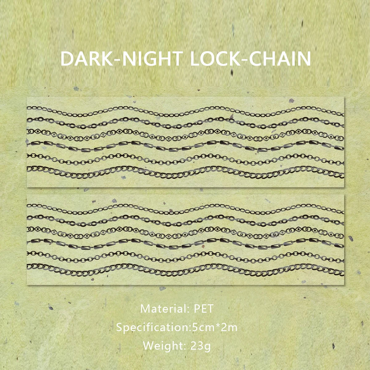 1Roll Decorative Adhesive tapes magic shadow and chain trail masking tapes Junk Journal Scrapbooking stikcers DIY