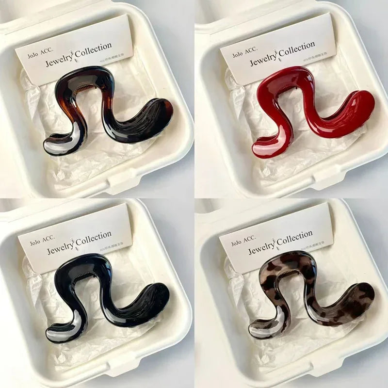 Irregular Hair Catch Clip Shark Clip Women's Premium 2025 New Hairpin Back Head Hair Accessories Hairpin Elegant Hair Styling
