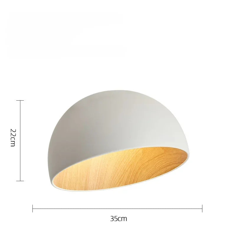 Nordic Bedroom Ceiling Light Creative Casual Personalized Slanted Wood Grain Japanese Style Master Bedroom Lighting Fixture