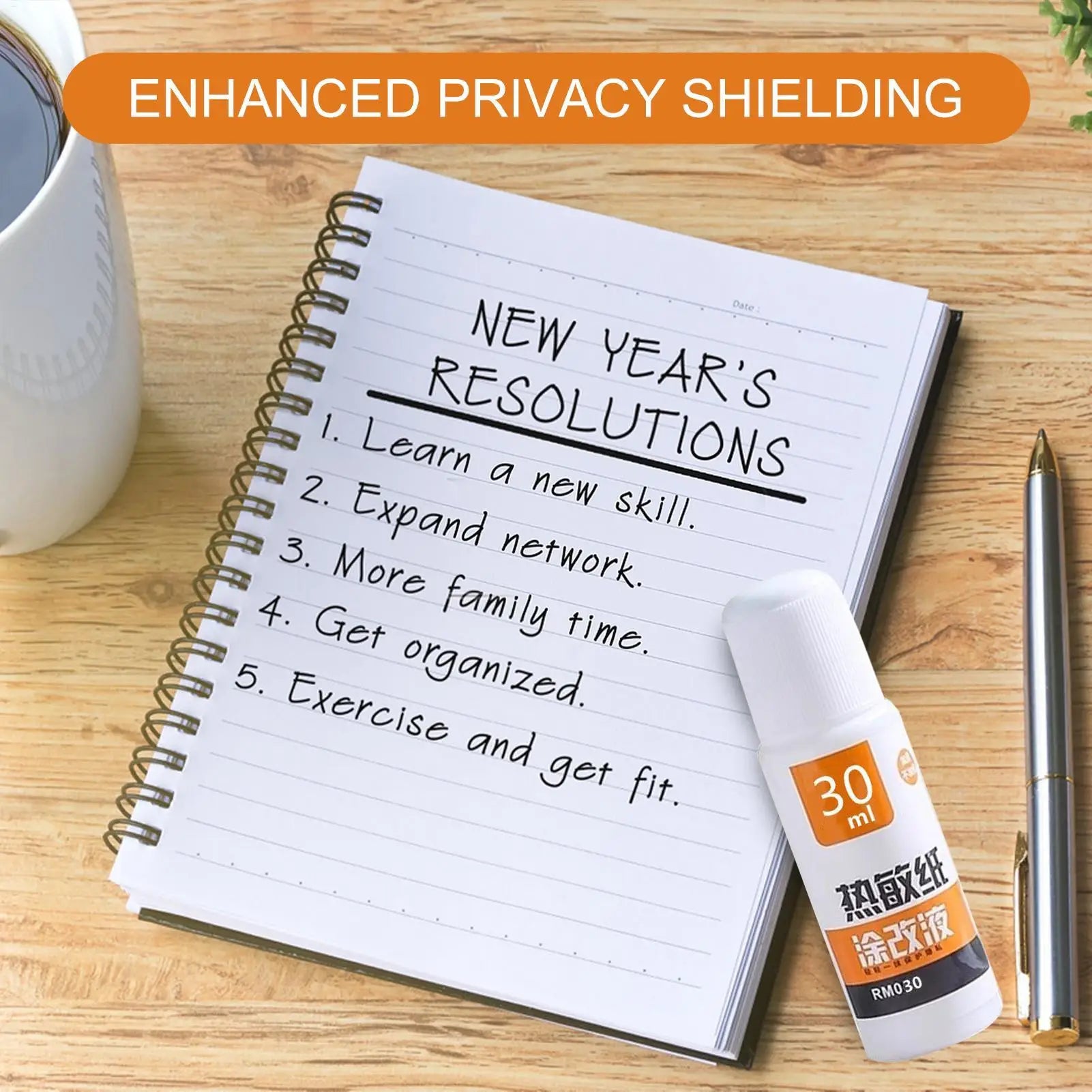 Thermal Paper Correction Fluid Fast-Drying 30ml/55ml Privacy Protection for Parcel Box ID Information Anti Peep Identity Guard