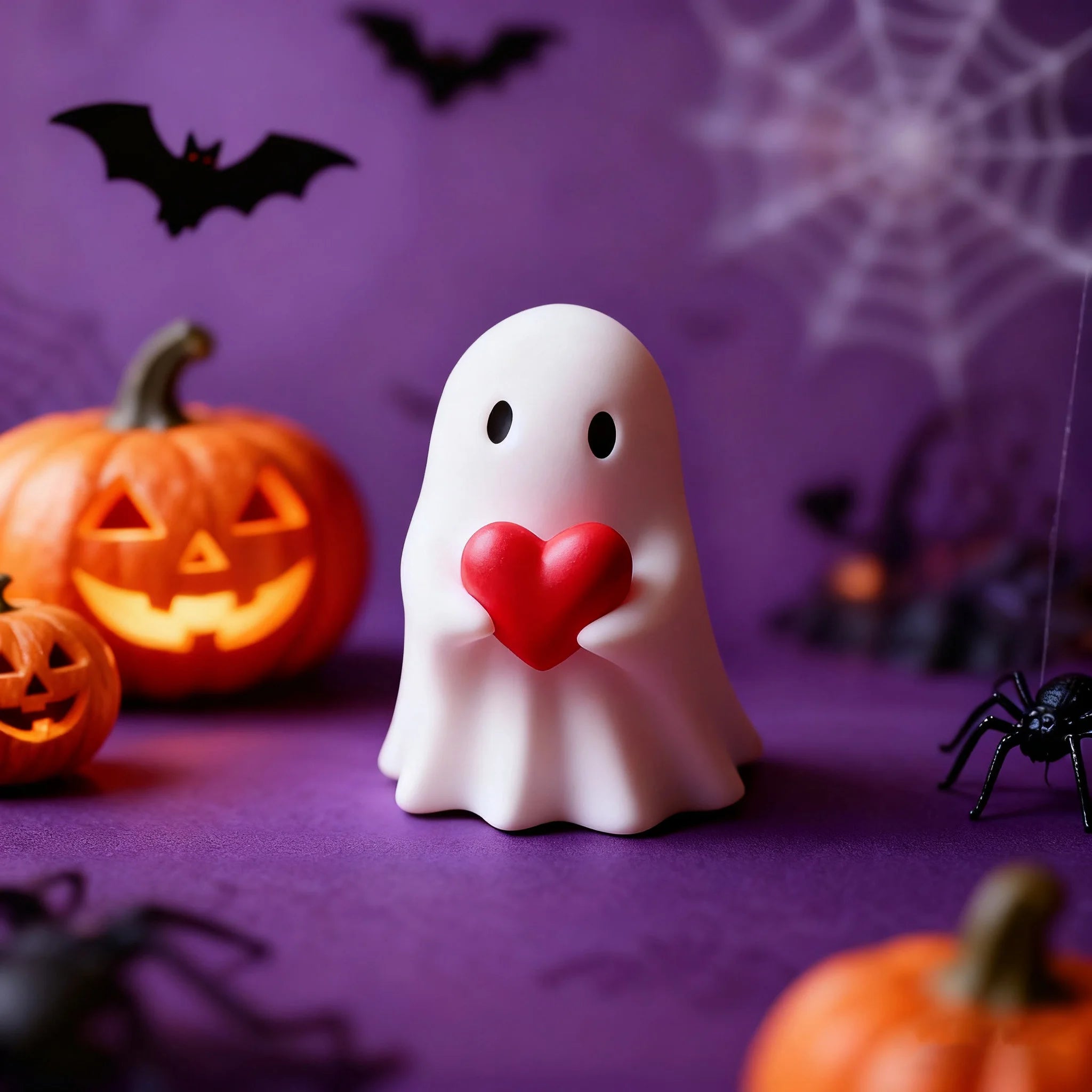 Cute Ghost Resin Decoration - New Halloween Creative Statue, Small Ornament for Home, Garden & Gift-Giving