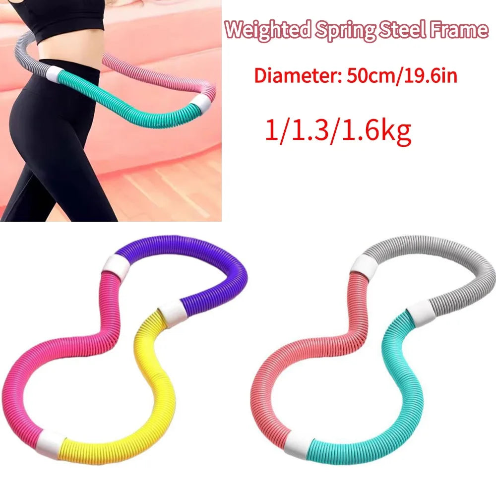 Weighted Spring Steel Frame Foldable Segments Protection Waist Ergonomic Spine Protection Women Home Gym Fitness Soft Spring