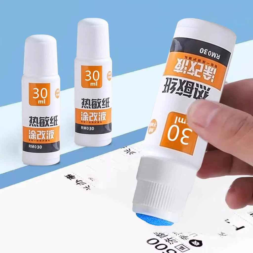 Thermal Paper Correction Fluid Fast-Drying 30ml/55ml Privacy Protection for Parcel Box ID Information Anti Peep Identity Guard