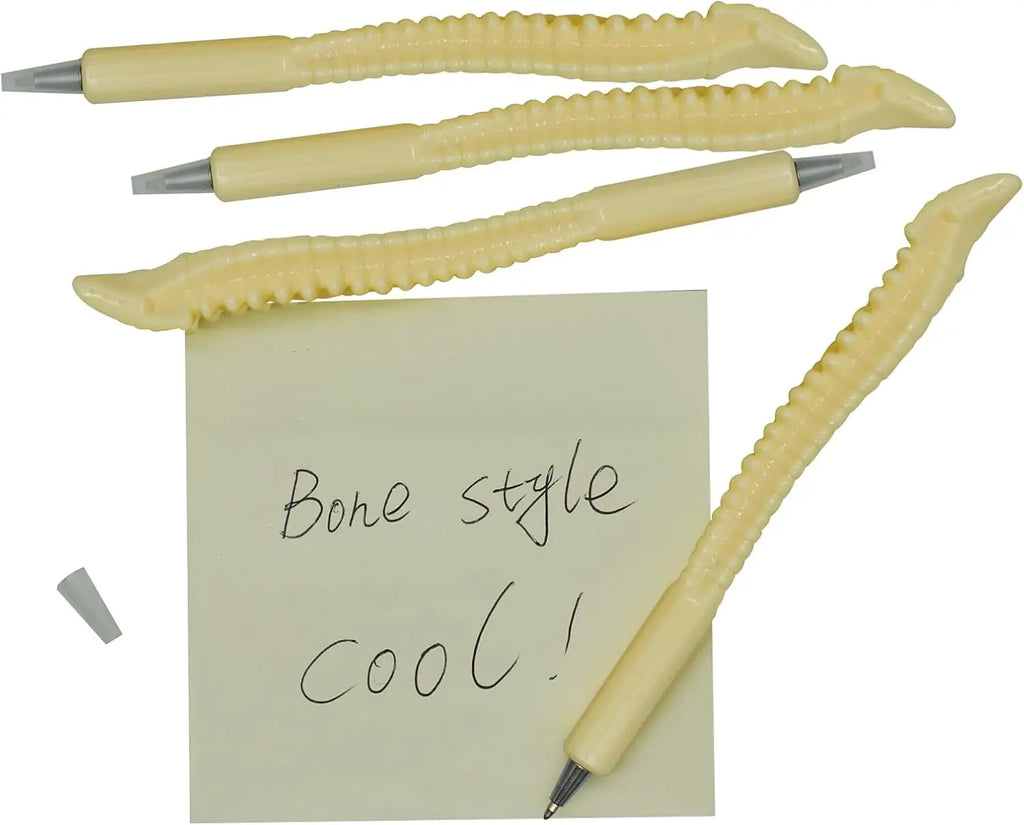 12 Pcs Novelty Bone Pens Spine Shape Ballpoint Pen for Doctor Nurses Present Party Favor Halloween day Back To School