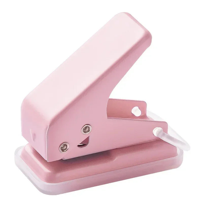 Single Ring Mini Hole Punch 1 Hole Cute Paper Punch Portable Round Hole Puncher Kawaii Office School Binding Supplies Stationery