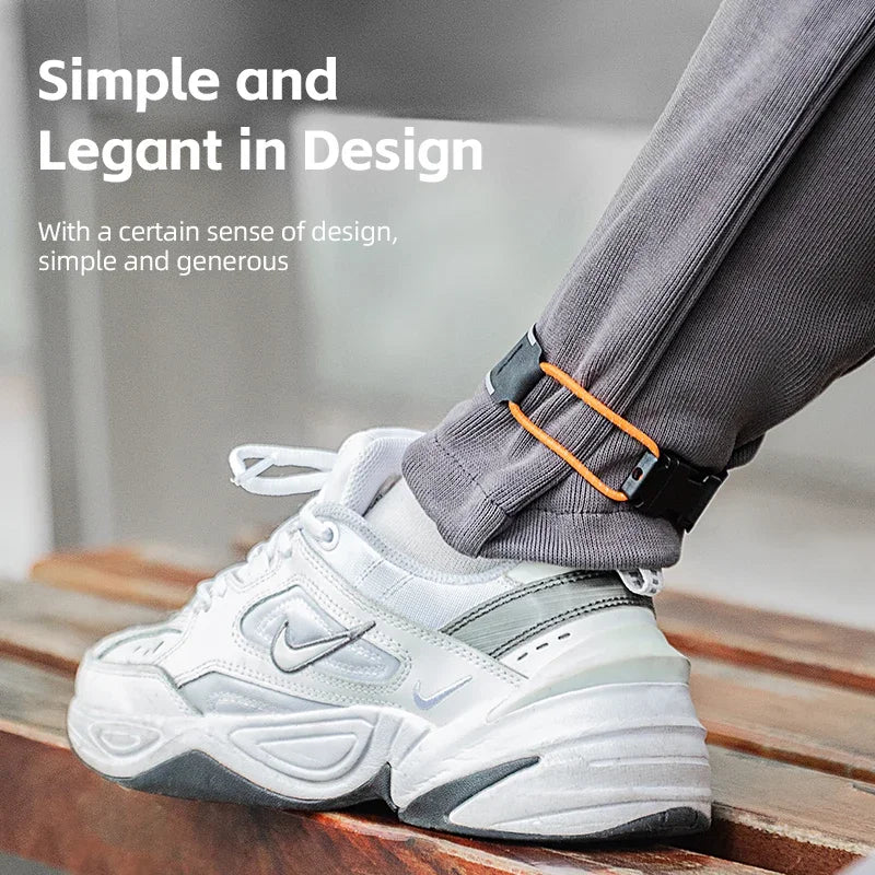 ROCKBROS Bicycles Ankle Leg Strap Adjustable Bike Ankle Leg Reflective Trousers Pant Bands Clips Strap MTB Cycling Equipment