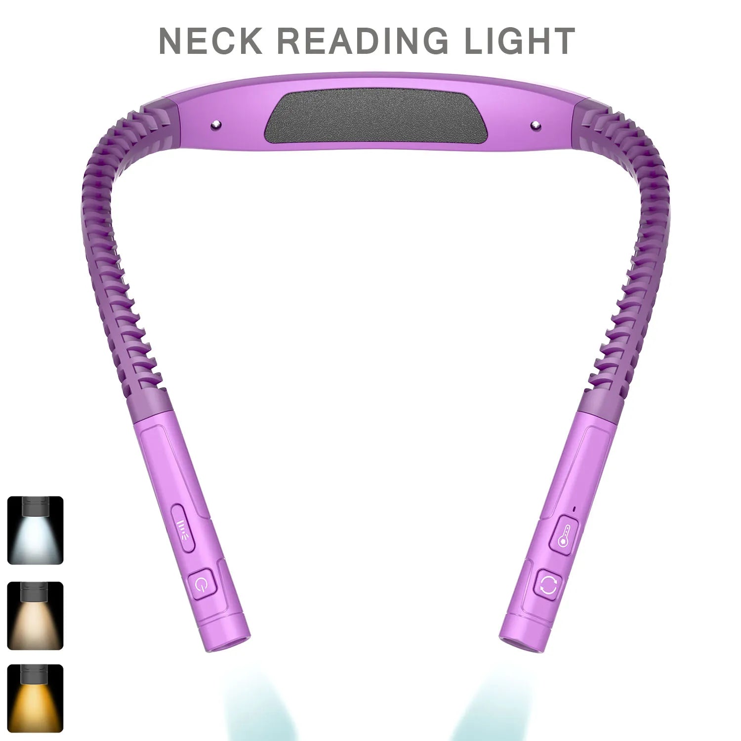 LED Neck Hanging Lamp Reading Light Rechargeable Read Night Lamp Portable Adjustable Hand Free Book Light Reading Neck Book Lamp