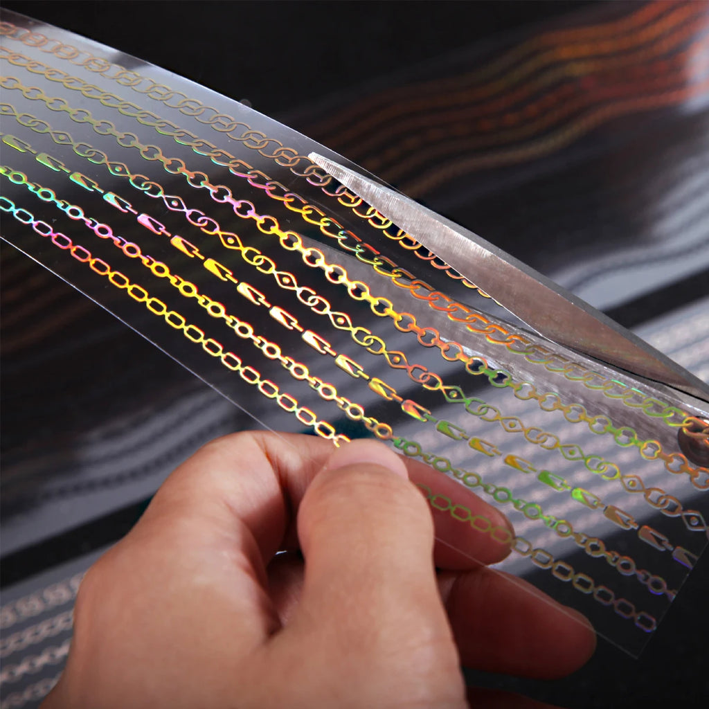 1Roll Decorative Adhesive tapes magic shadow and chain trail masking tapes Junk Journal Scrapbooking stikcers DIY