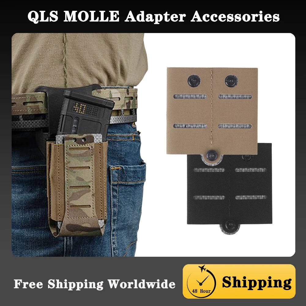 QLS MOLLE M System Mounting Adapter Accessories For Shooting Magazine Packs&Storage Bag，Suitable For Individuals/Law Enforcement