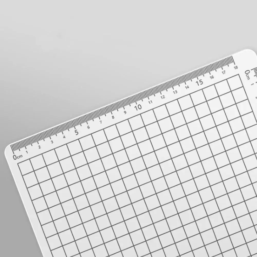 Anti Slip Pad Grid Sewing Cutting Mats PVC Grid Scale Transparent Ruler Board Waterproof A4 Writing Drawing Desk Pad