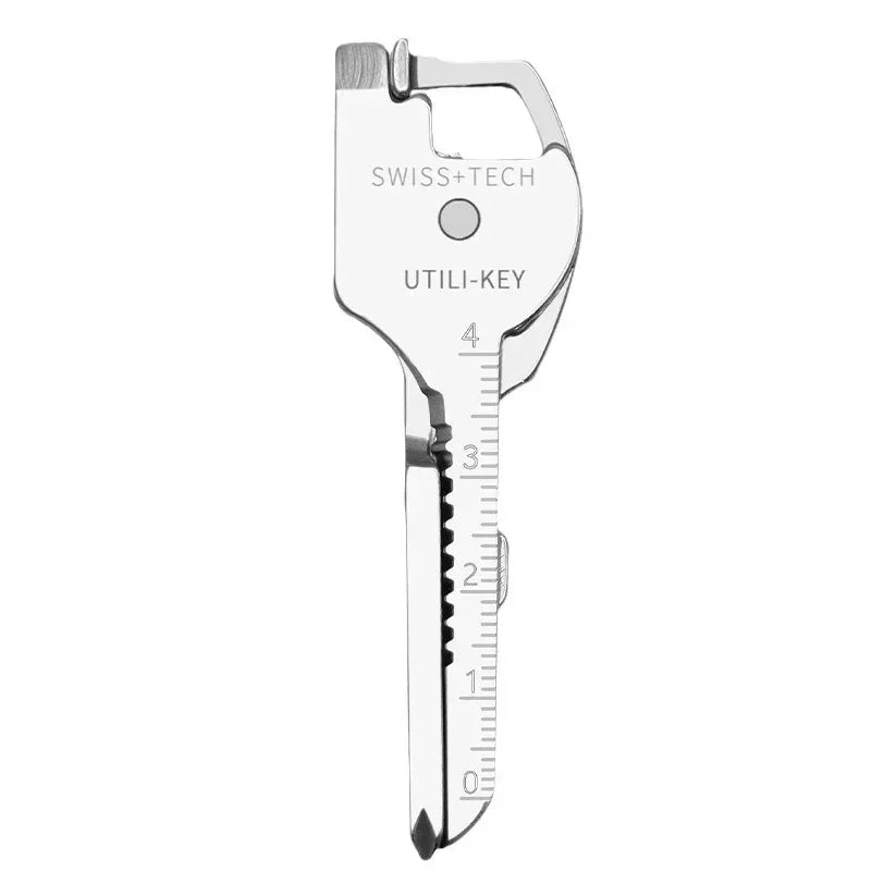 6-in-1 Multi-Tool Keychain for Camping & Survival | Folding Screwdriver, Bottle Opener | Compact Outdoor Utility Pliers with Key