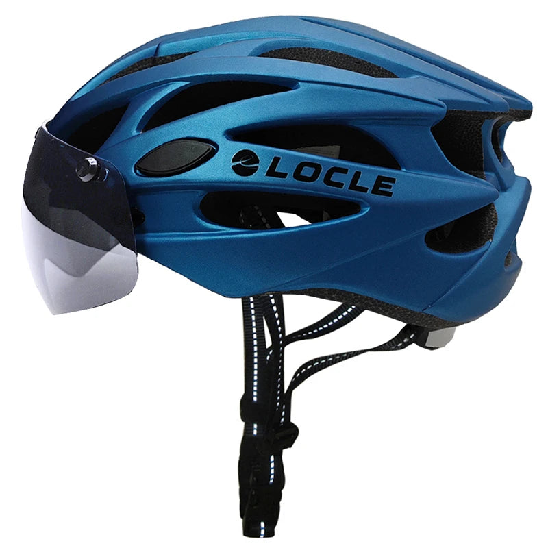 LOCLE Magnetic Photochromic Goggles Bicycle Cycling Helmet Lenses or Visor (Only for LOCLE magnetic helmet)
