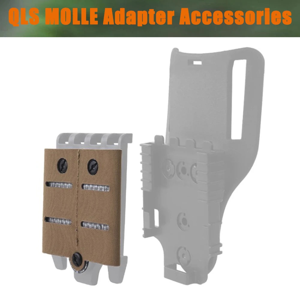 QLS MOLLE M System Mounting Adapter Accessories For Shooting Magazine Packs&Storage Bag，Suitable For Individuals/Law Enforcement