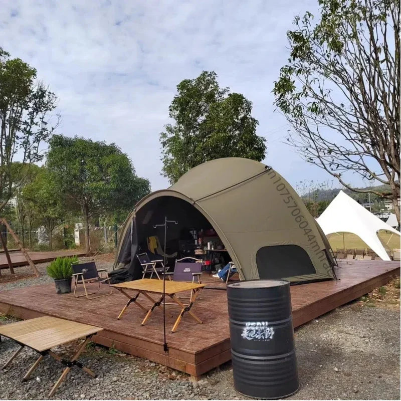Outdoor Portable Tent Campsite Camping Picnic Rain Proof Sunscreen Hemisphere Shelter Outdoor Multi Functional Tent