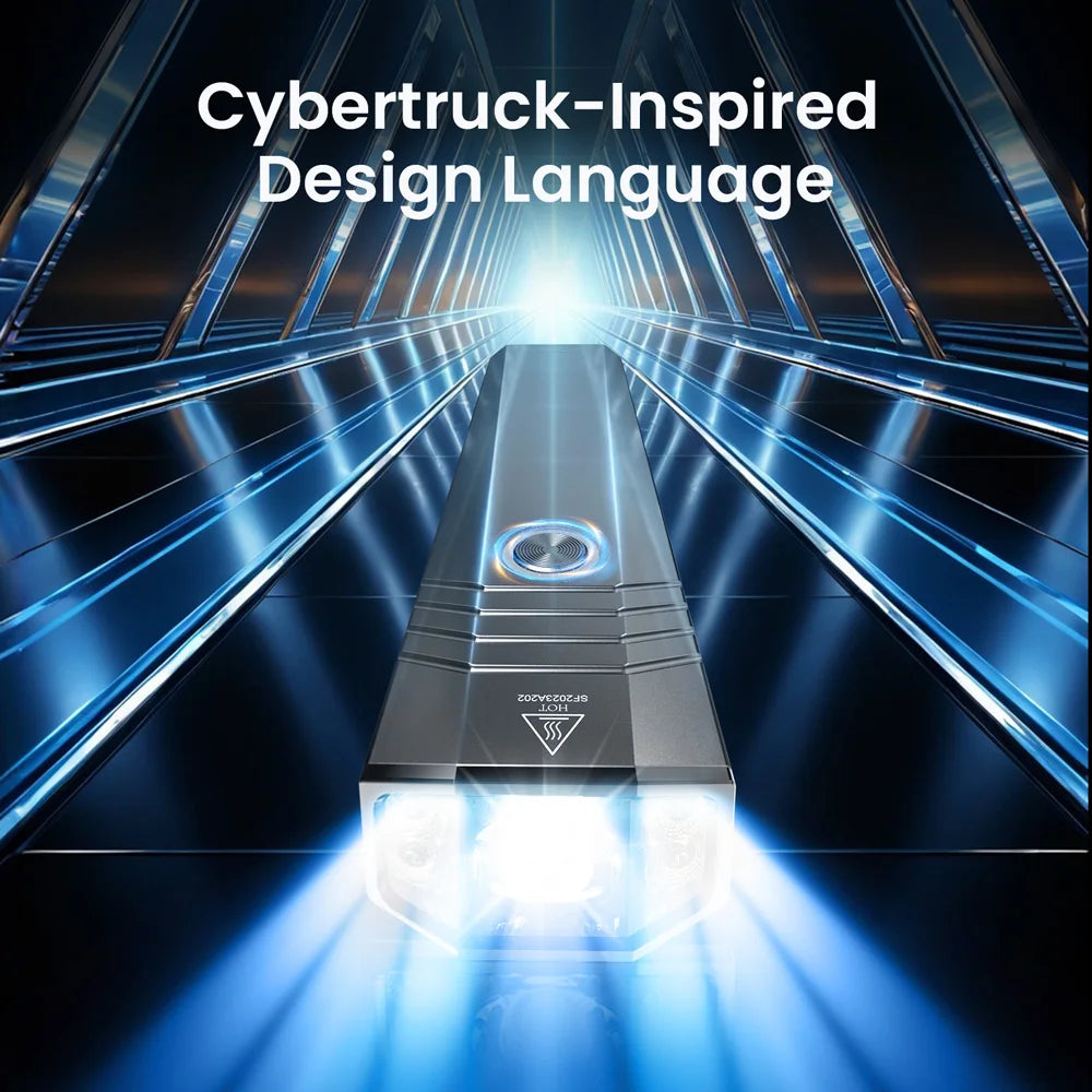 SOFIRN ST1 Square Pocket Flashlight 1500lm 226m USB C Rechargeable Lamp 2100mah IPX7 Waterproof Light for Camping&Fishing