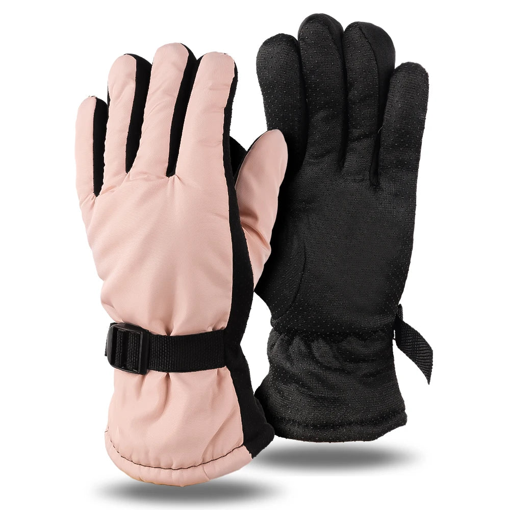 Thicken Winter Cycling Gloves Men Outdoor Waterproof Skiing Riding Motorcycle Warm Mitten Non-slip Glove Thermal Sport Mittens