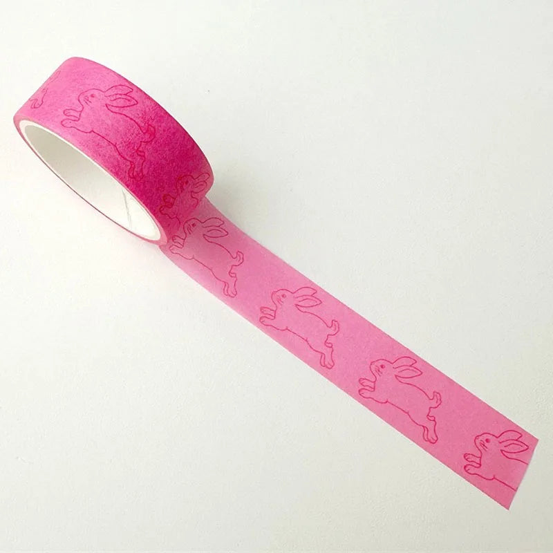 Korean Ins Cute Penguin Tapes DIY Washi  Cartoon Rabbit Paster Girls Phone Decoration Material Scrapbook Journal Creative Decals