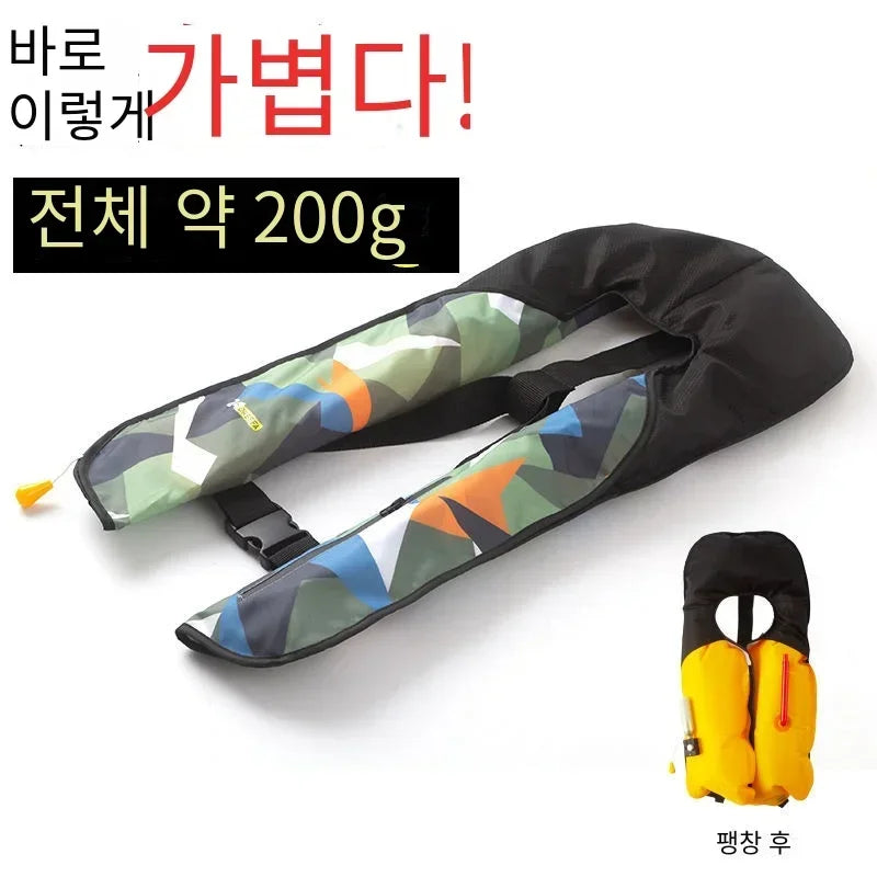 Fishing Life Jacket Professional Fishing Inflatable Large Buoyancy Vest Adult Automatic Light and Thin Vest