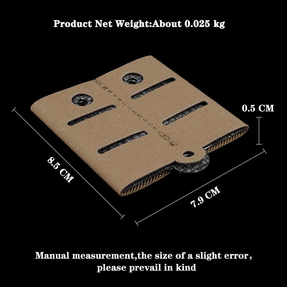 QLS MOLLE M System Mounting Adapter Accessories For Shooting Magazine Packs&Storage Bag，Suitable For Individuals/Law Enforcement