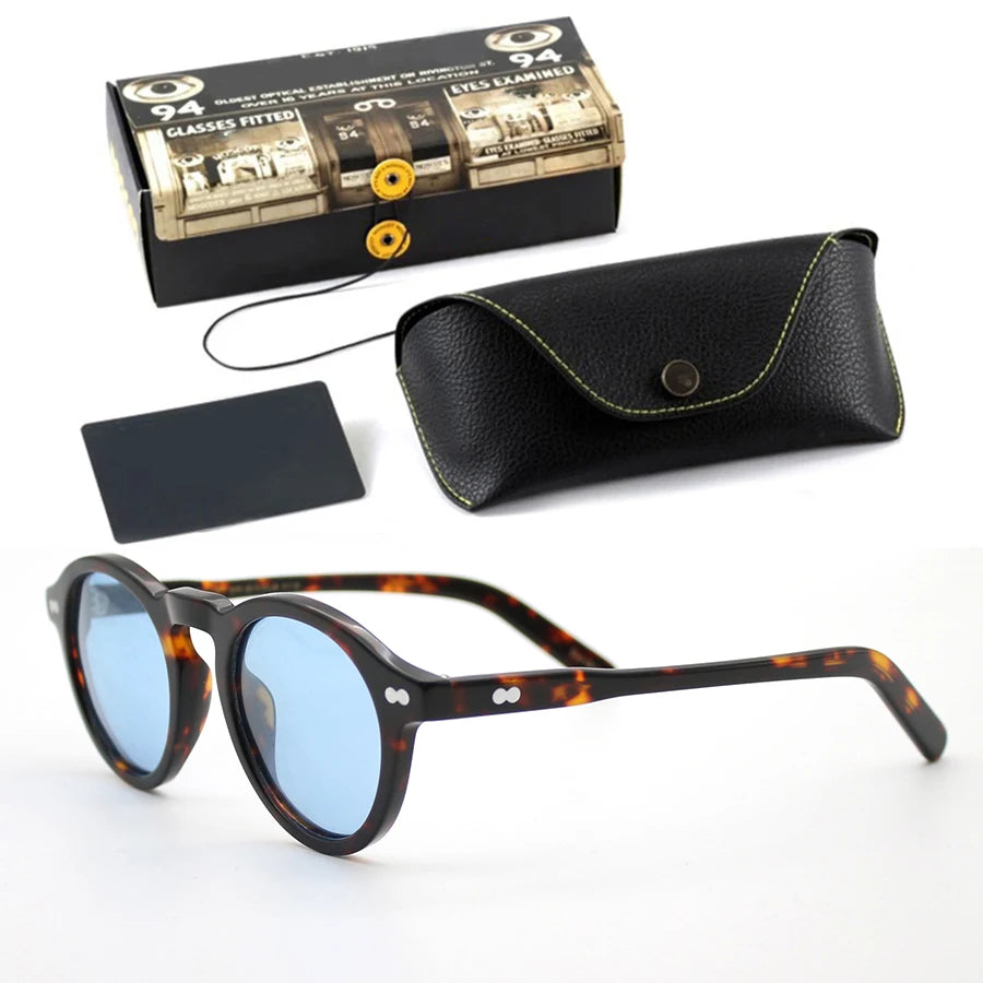 Polarized Sunglasses Men Brand Johnny Depp Sun Glasses Lens Woman Luxury Vintage Acetate Driver's Shade