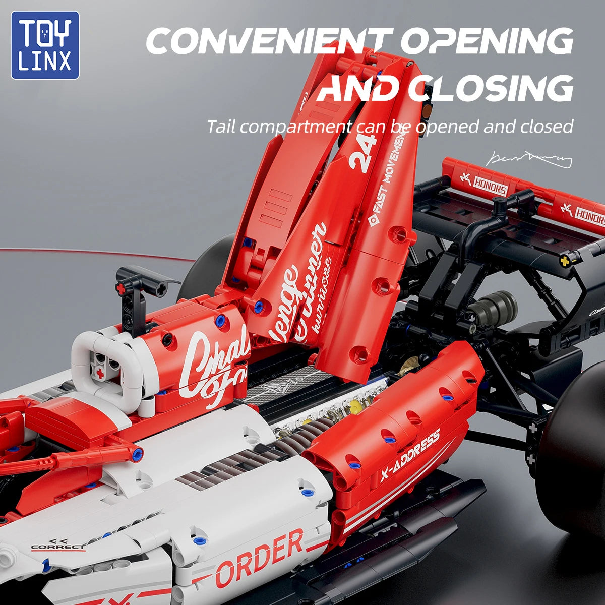 1:8 Race Cars 1770PCS Building Sets MOC Building Blocks Car Cool Collectible Model Car Kits Toy Christmas Festive Gift Giving