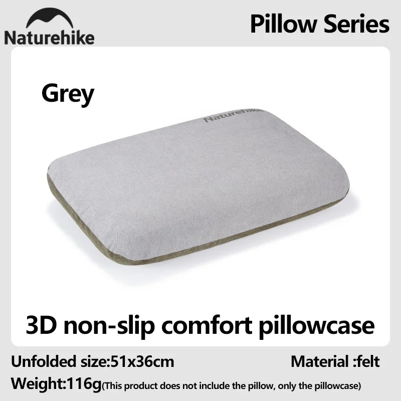 Naturehike 3D Outdoor Portable Comfort Antibacterial Breathable Foam Rest Pillowcase Travel Office Lightweight Couple Pillowcase