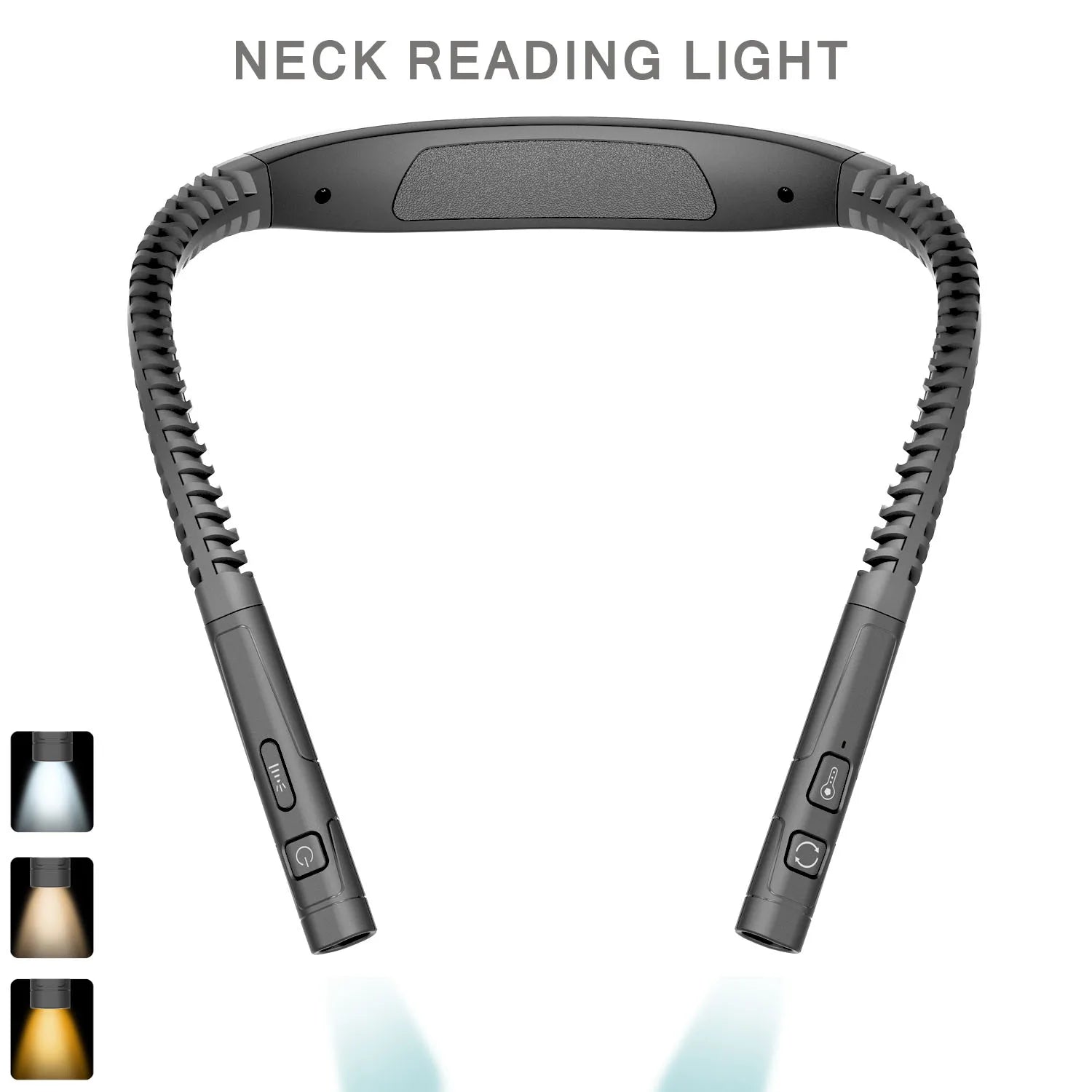LED Neck Hanging Lamp Reading Light Rechargeable Read Night Lamp Portable Adjustable Hand Free Book Light Reading Neck Book Lamp