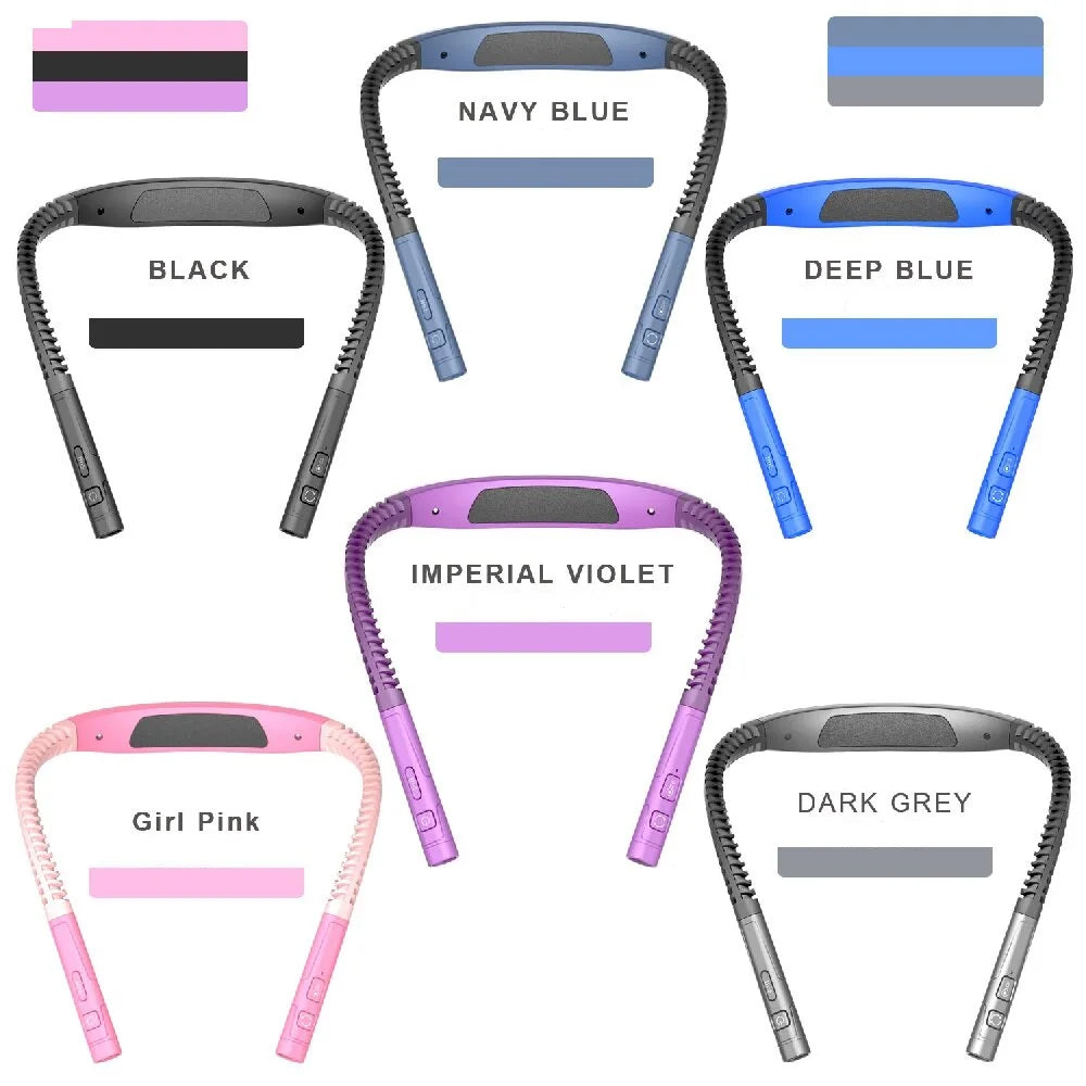 LED Neck Hanging Lamp Reading Light Rechargeable Read Night Lamp Portable Adjustable Hand Free Book Light Reading Neck Book Lamp