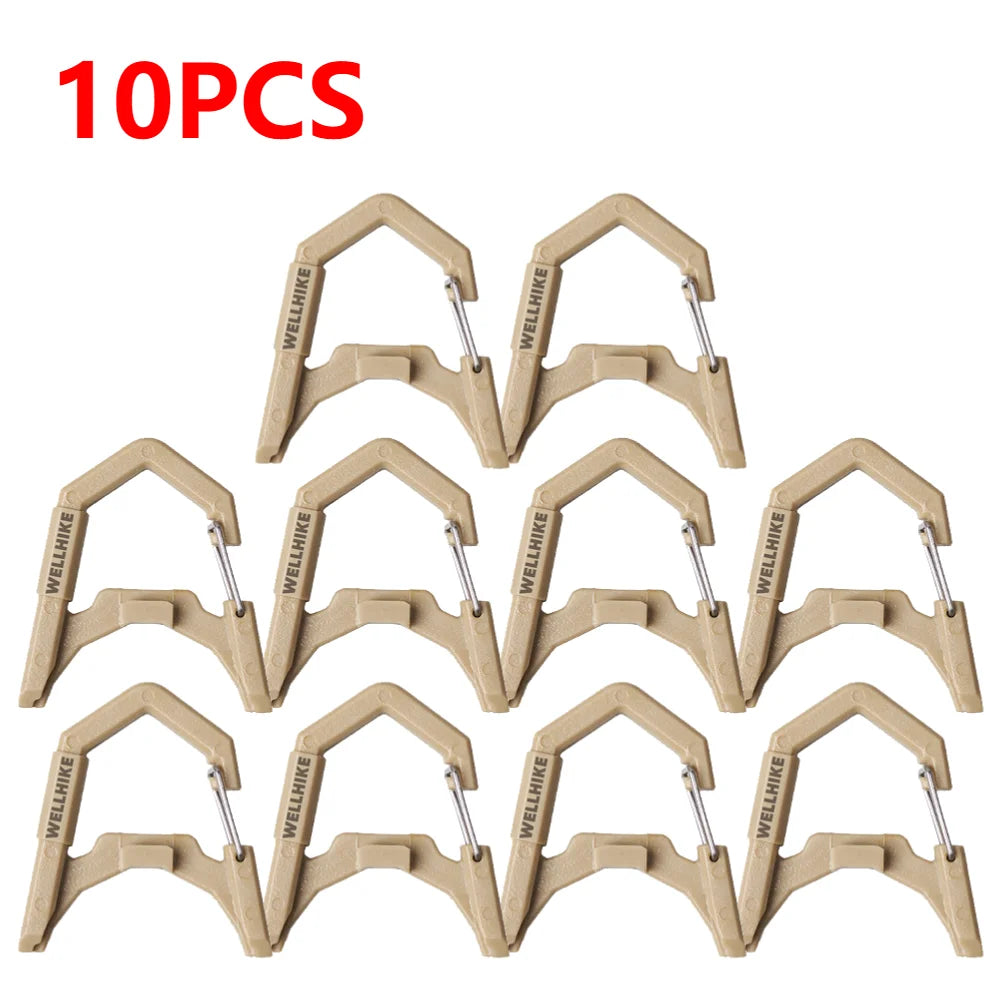 1-10pcs GZ Lamp Carabiner ABS Camping Lantern Hanging Buckle GZ Lantern Spring Buckle GZ Camping Light Accessories