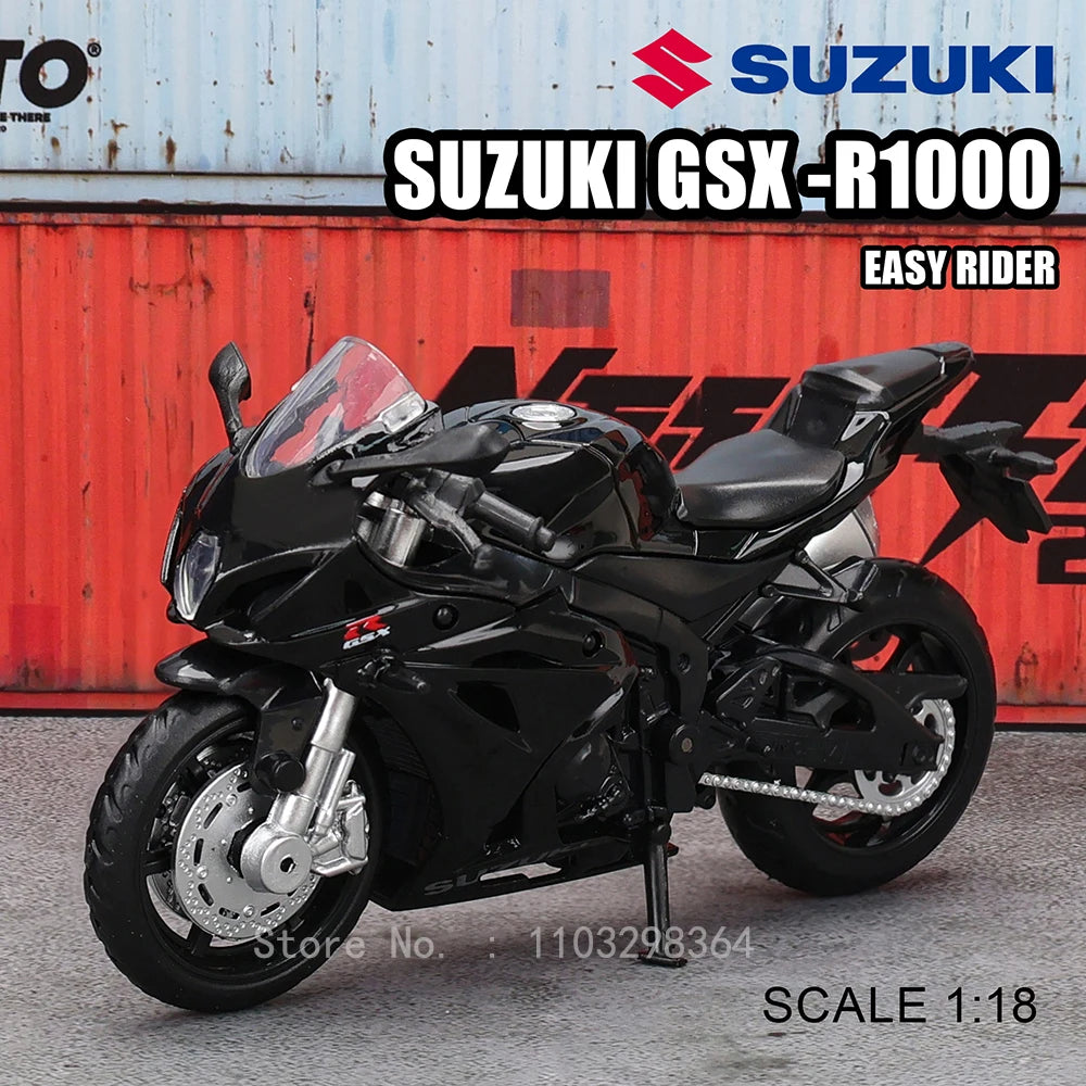 MSZ 1:18 Kawasaki Ninja H2R Suzuki YAMAHA alloy die-cast car motorcycle model, toy gift giving, die-cast static motorcycle model