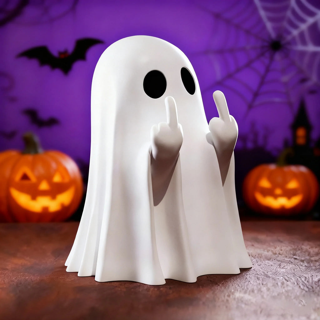 Cute Ghost Resin Decoration - New Halloween Creative Statue, Small Ornament for Home, Garden & Gift-Giving