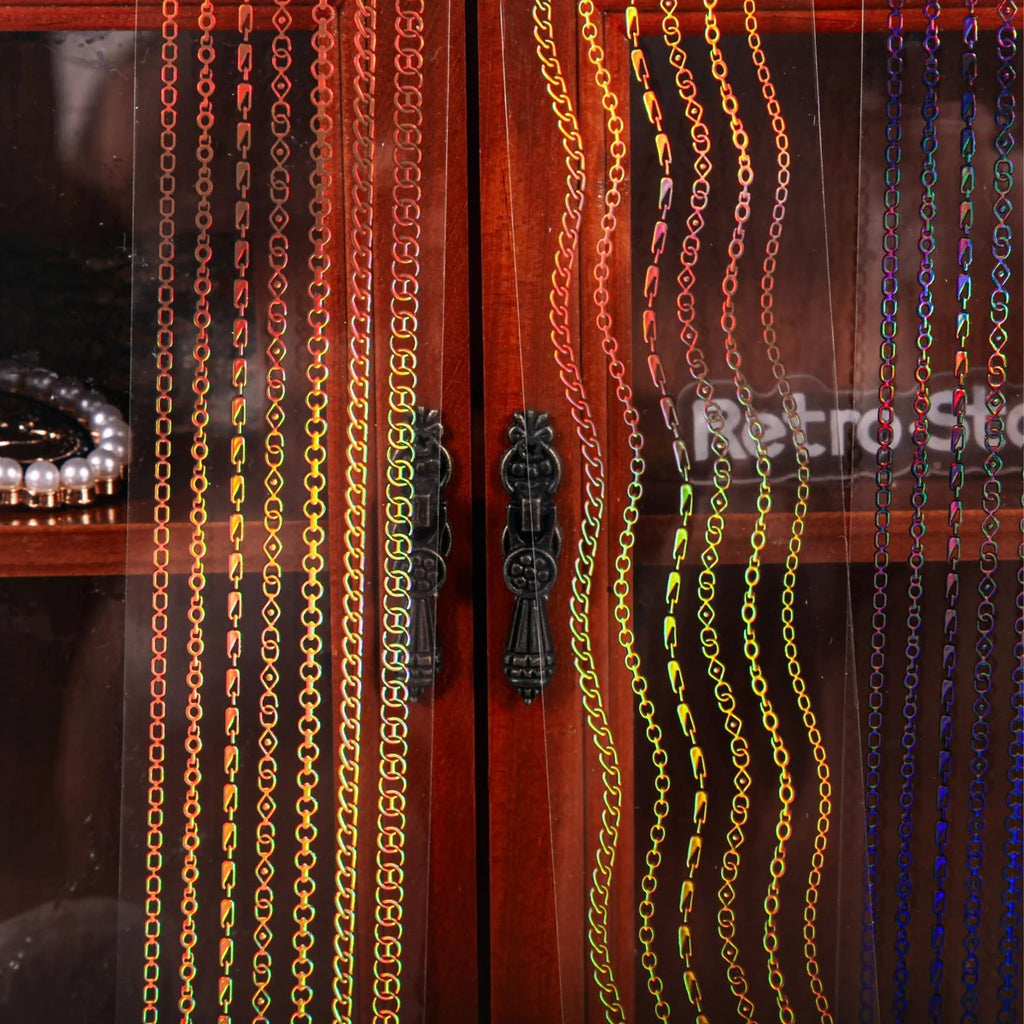 1Roll Decorative Adhesive tapes magic shadow and chain trail masking tapes Junk Journal Scrapbooking stikcers DIY