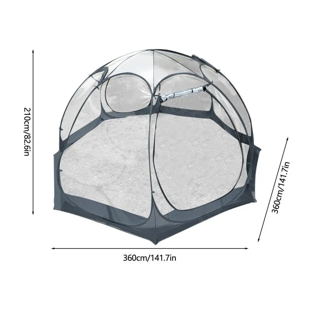 Transparent Thickened PVC Starry Star Tent Portable Spherical Outdoor Camping Tent Quick Opening Folding Tent Rainproof Shelter