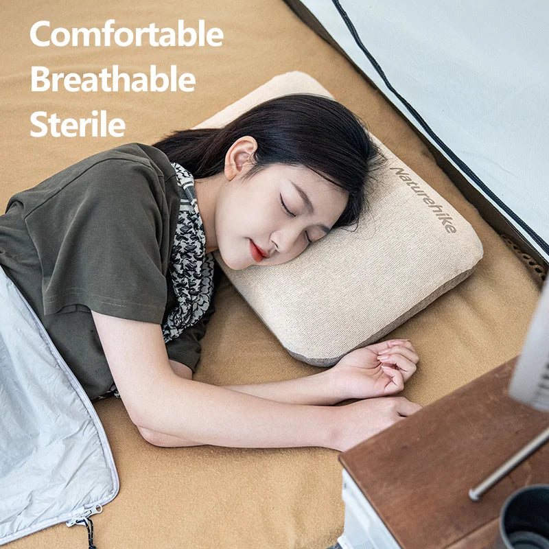 Naturehike 3D Outdoor Portable Comfort Antibacterial Breathable Foam Rest Pillowcase Travel Office Lightweight Couple Pillowcase