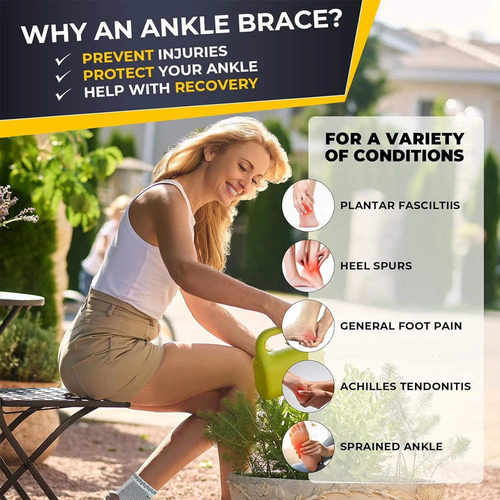 2PCS Ankle Braces for Men  Women,Ankles Compression Socks for Foot Pain,Daily Wear,Fitness, Working, Achilles Tendonitis Relief