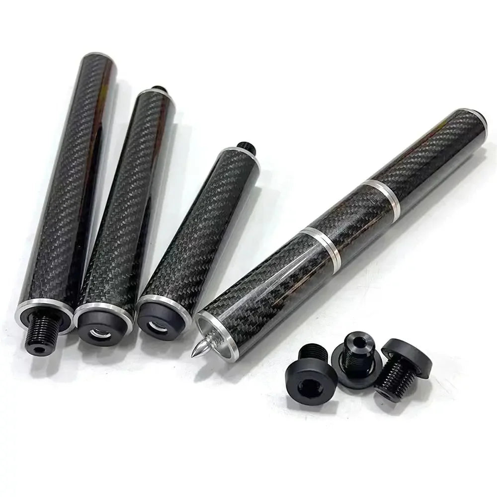 1Pcs Lightweight Snooker Cue Extension Enthusiast Athlete Beginners Replacement Connect Shaft Carbon Fiber Stick Extender