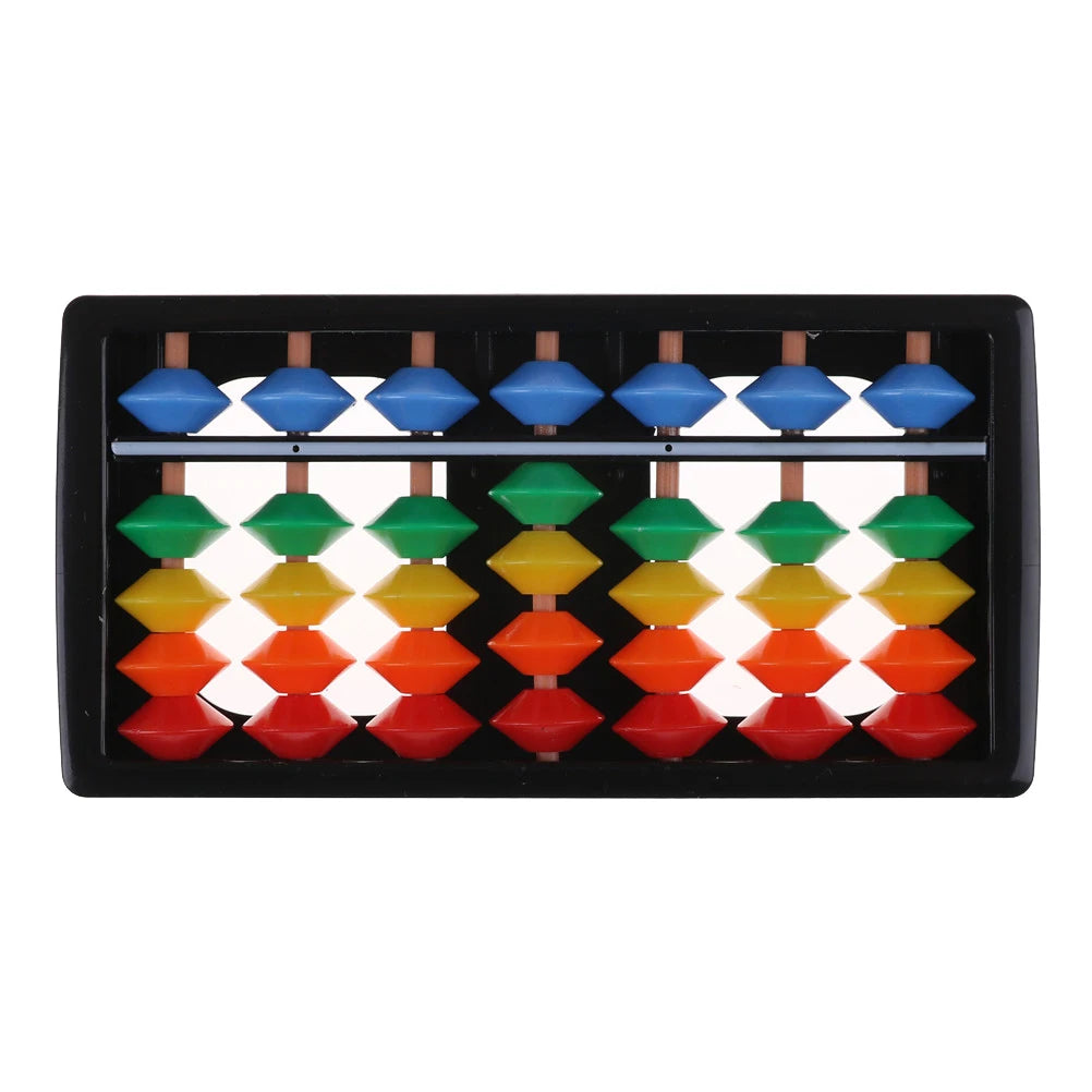 Plastic 7 Digits Chinese Abacus Toys Abacus Arithmetic Soroban Kids Maths Educational Toys For Children Student Kindergarten