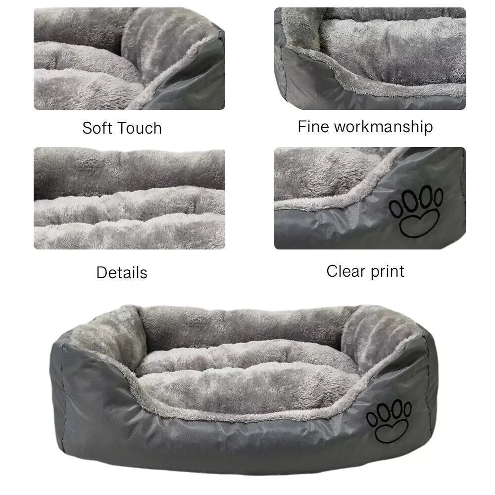 [EU Stock] M-2XL Dog Bed Sofas Plush Kennel Washable Cat Mat Mattress Pet Cushion Dog Bed Warm House Autumn Winter Pet Supplies